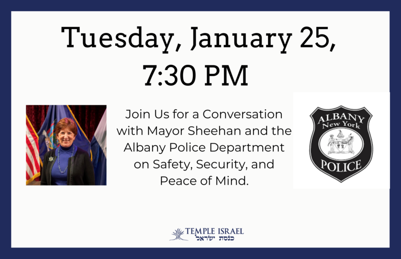Banner Image for A Conversation with Mayor Sheehan & Albany Police Department on Safety, Security, and Peace of Mind
