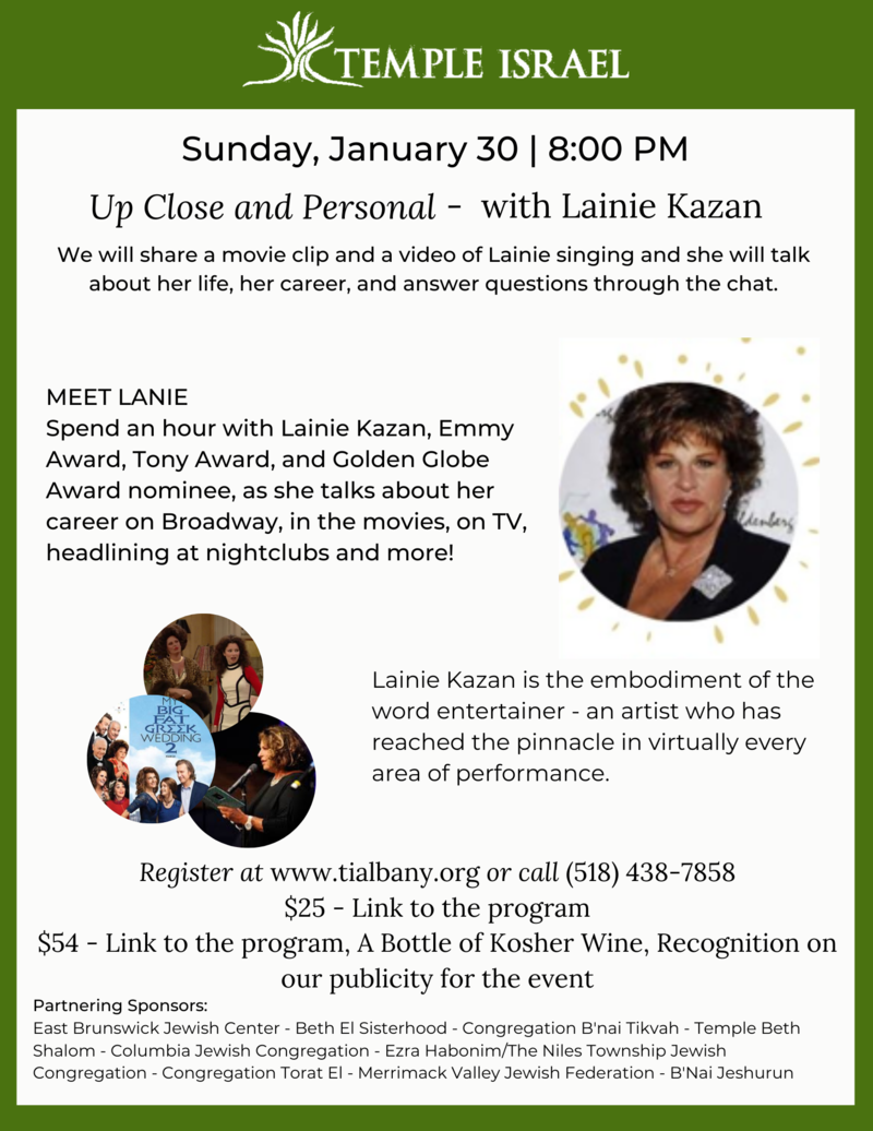 Banner Image for Lainie Kazan, Up Close and Personal